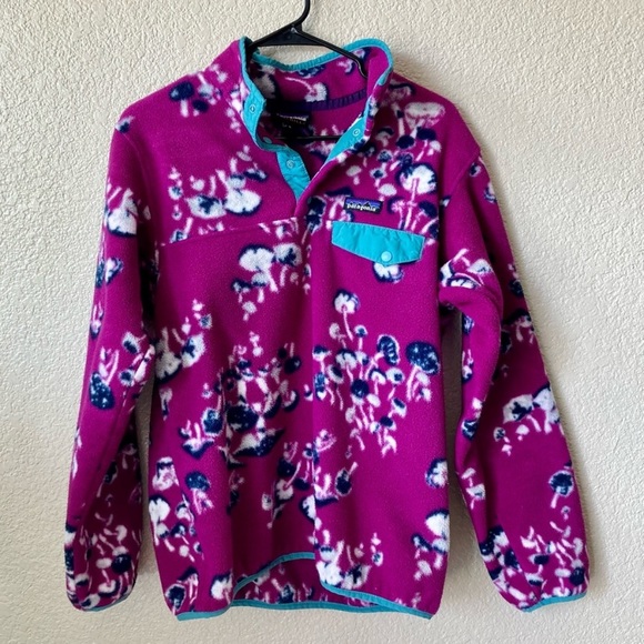 Rare Patagonia Synchilla Fleece Pullover | Women’s Medium | Magenta Mushroom - Picture 1 of 4